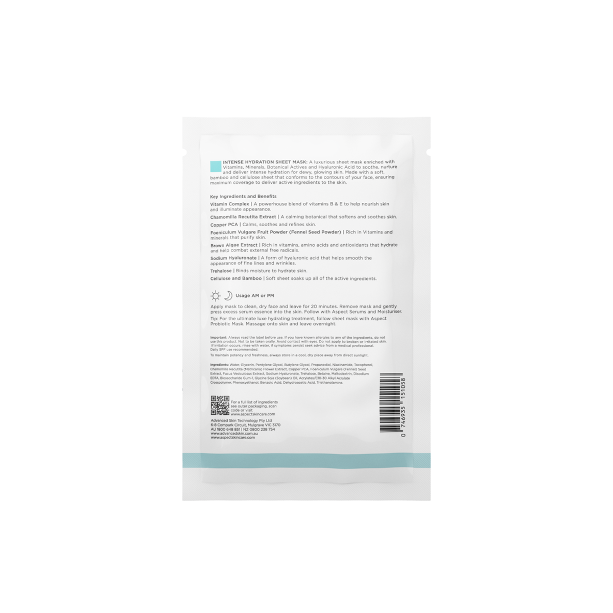 Intense Hydration Sheet Masks - 5 Pack