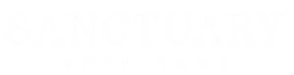 Sanctuary Skin Care logo in white 